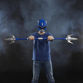 Replica hasbro escala 1:1 blue ranger lanza de poder deluxe power rangers lightning collection